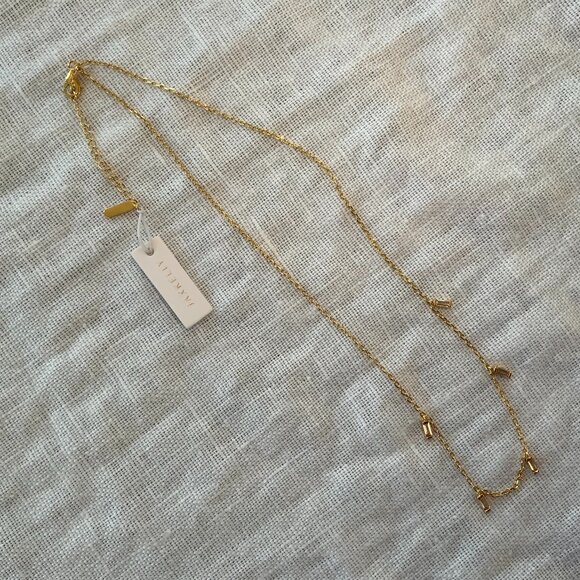 JaxKelly *Waterproof* Baguette Drop Necklace - Picture 4 of 4